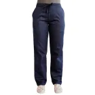 Costum medical Lotus 2, Basic 1, pantalon cu snur, bleumarin