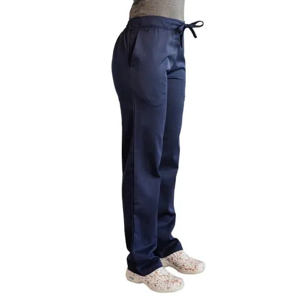 Costum medical Lotus 2, Basic 1, pantalon cu snur, bleumarin
