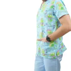Bluza medicala imprimata Lotus 1
