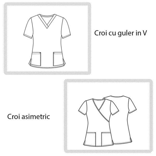 Bluza medicala imprimata Lotus 1, Fairytale
