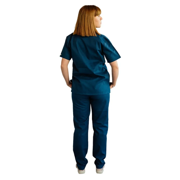 Costum medical Lotus 2, Basic 1, turcoaz inchis - imagine 8