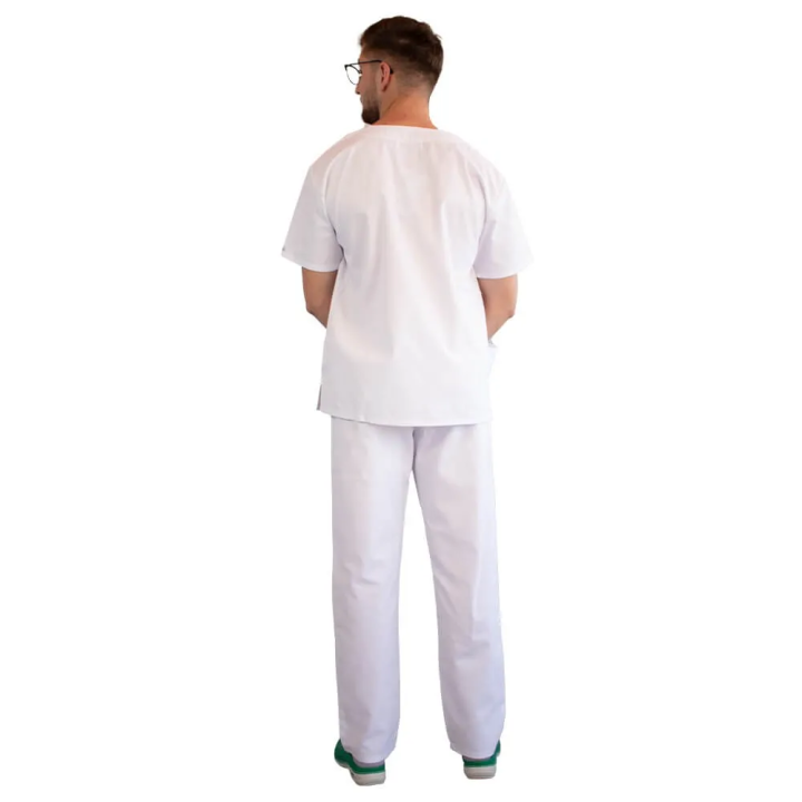 Costum medical Lotus 2, Basic 1, alb - imagine 5