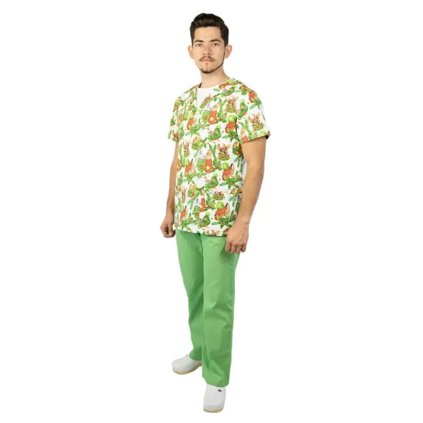 Bluza medicala imprimata Lotus 1
