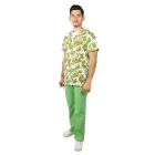 Bluza medicala imprimata Lotus 1