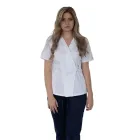 Bluza kimono cu maneca scurta Lotus 2, alb