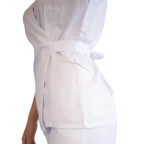 Bluza kimono cu maneca scurta Lotus 2, alb