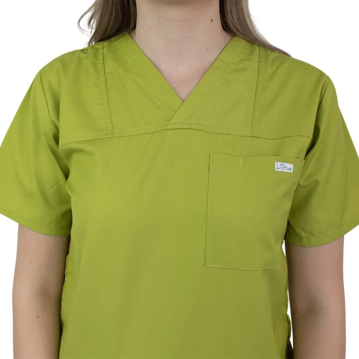 Costum medical Lotus 4, Basic 1, unisex, verde praz - imagine 4
