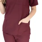 Costum medical Lotus 4, Basic 1, unisex, visiniu