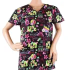 Bluza medicala imprimata Lotus 1