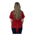 Bluza kimono cu maneca scurta Lotus 2, rosu