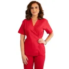 Bluza kimono cu maneca scurta Lotus 2, rosu
