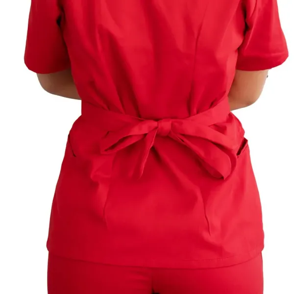 Bluza kimono cu maneca scurta Lotus 2, rosu