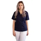 Bluza kimono cu maneca scurta Lotus 2, bleumarin