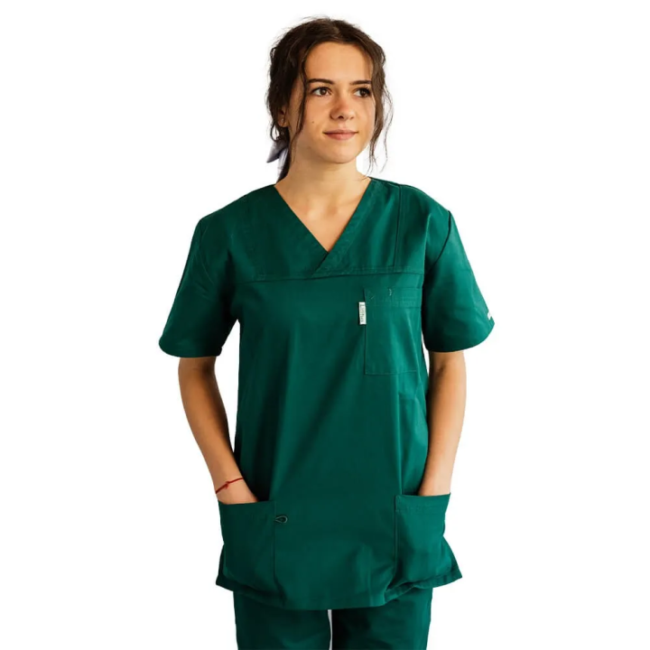 Costum medical Lotus 2, Basic 1, verde hunter - imagine 3