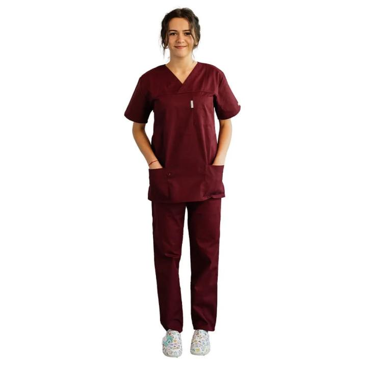 Costum medical Lotus 2, Basic 1, visiniu - imagine 9