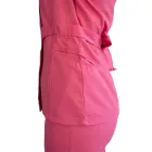 Bluza kimono cu maneca scurta Lotus 2, roz prafuit