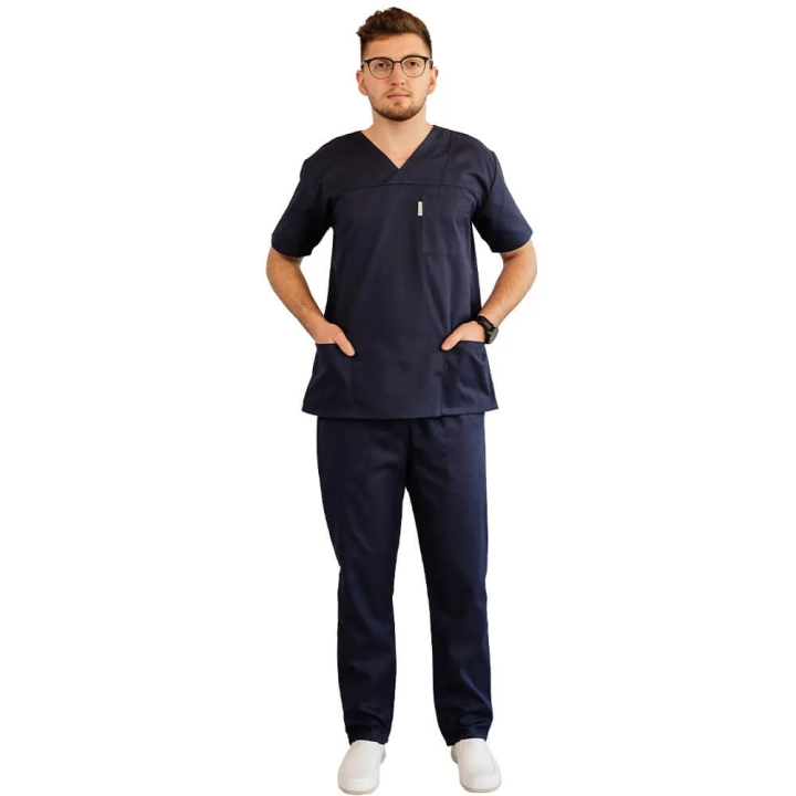 Costum medical Lotus 2, Basic 1, bleumarin - imagine 7