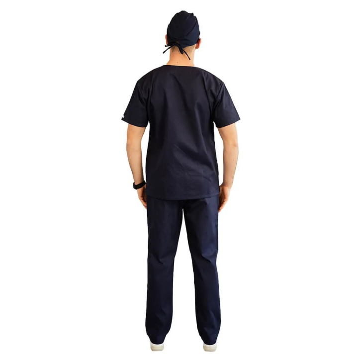 Costum medical Lotus 3, Basic 1 BBC, stretch, bleumarin - imagine 9