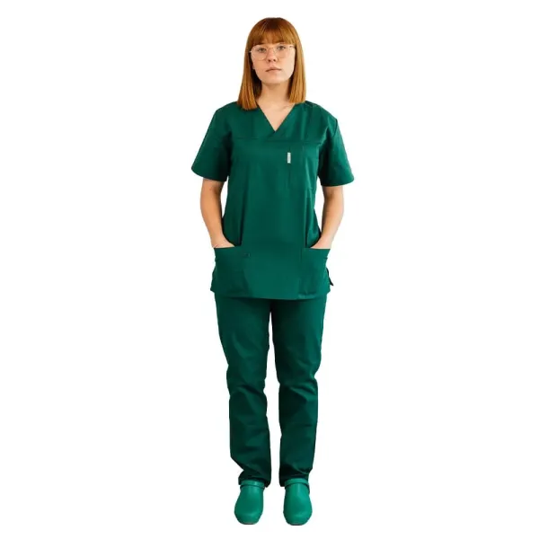 Costum medical Lotus 3, Basic 1 BBC, stretch, verde hunter