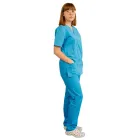 Costum medical Lotus 3, Basic 1 BBC, stretch, albastru deschis
