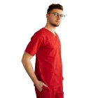 Costum medical Lotus 3, Basic 1 BBC, stretch, rosu