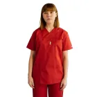 Costum medical Lotus 3, Basic 1 BBC, stretch, rosu