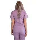 Bluza asimetrica cu capse Lotus 3 BBC, stretch, lila