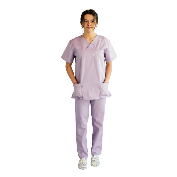 Costum medical Lotus 1, Basic 1, lila - imagine 4