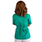 Bluza kimono cu maneca scurta, Lotus 1, verde chirurgical