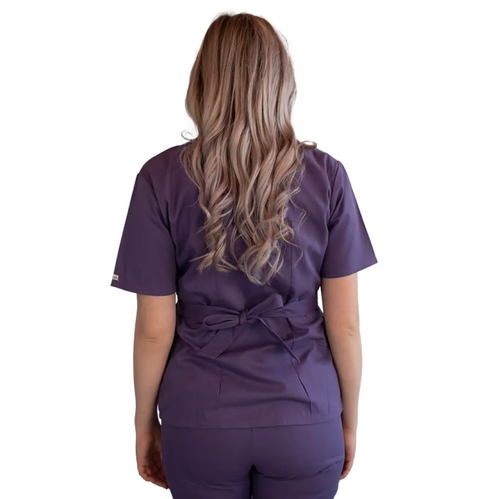 Bluza kimono cu maneca scurta Lotus 3, BBC, stretch, indigo - imagine 5