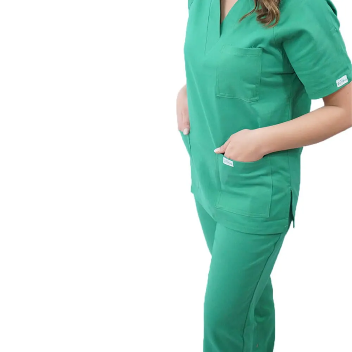 Costum medical Lotus 2, Basic 2, verde chirurgical - imagine 2