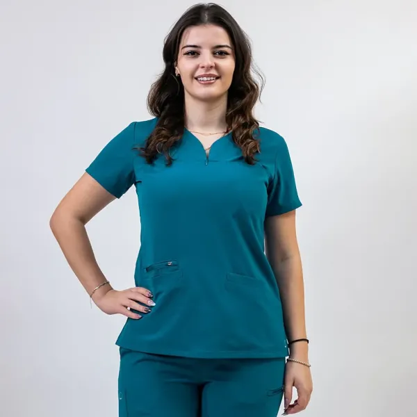 Costum medical Lotus Flex, stretch, turcoaz inchis, TS-NP10 TS-SP3