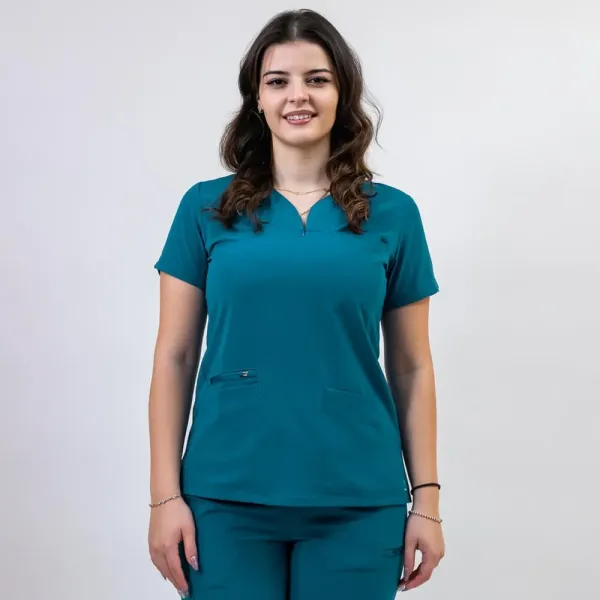 Costum medical Lotus Flex, stretch, turcoaz inchis, TS-NP10 TS-SP3