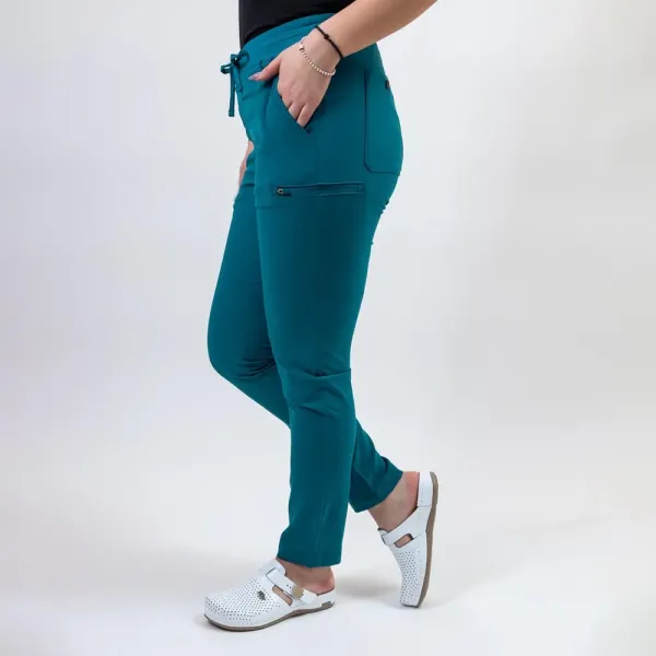 Costum medical Lotus Flex, stretch, turcoaz inchis, TS-NP10 TS-SP3
