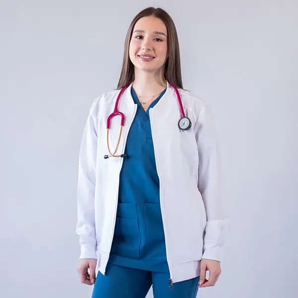 Jacheta medicala cu fermoar Lotus Flex