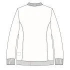 Jacheta medicala cu fermoar Lotus Flex, stretch, alb, TRS-JK10