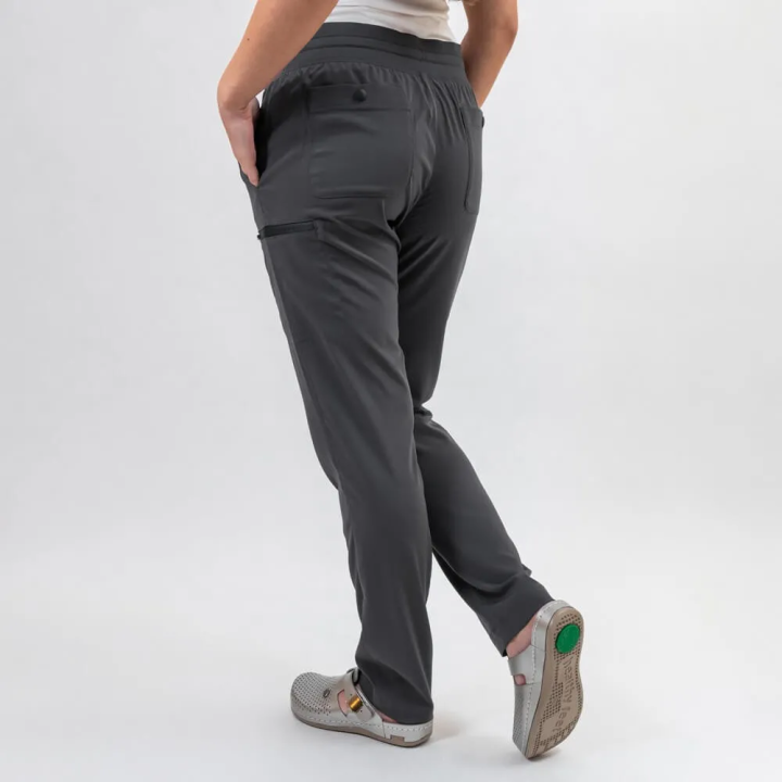 Pantaloni medicali Lotus Flex, stretch, cu snur, gri, TS-SP3 - imagine 6