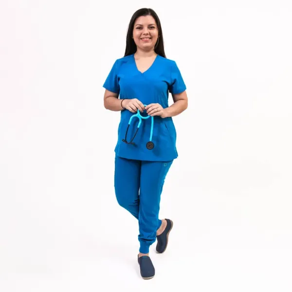 Costum medical Lotus Flex, stretch, albastru royal, TS-NP8 TS-SP4