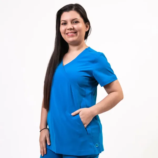 Costum medical Lotus Flex, stretch, albastru royal, TS-NP8 TS-SP4