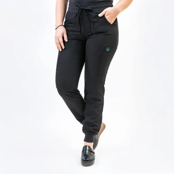 Costum medical Lotus Flex, stretch, verde hunter/negru, CVC-NP1 TS-SP4