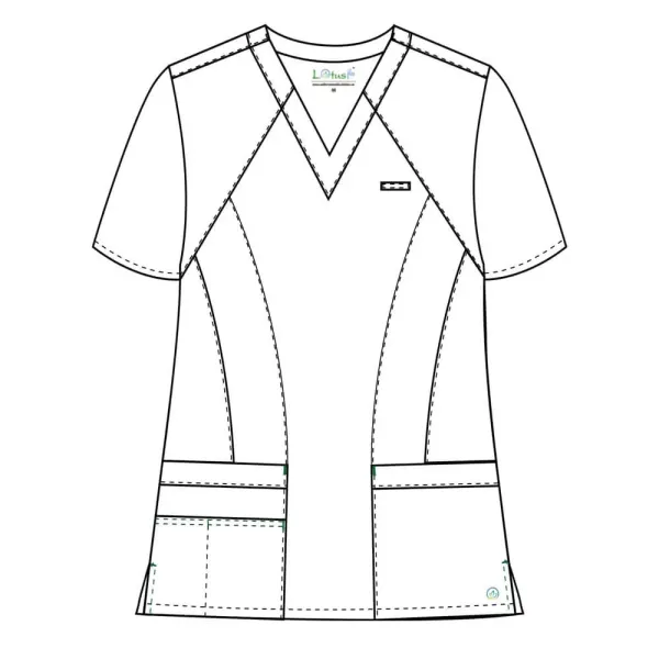 Bluza medicala Lotus Flex, stretch, fucsia, CVC-NP4