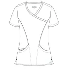 Costum medical Lotus Flex, stretch, alb/fucsia orhidee, TRS-NP13 TS-SP3