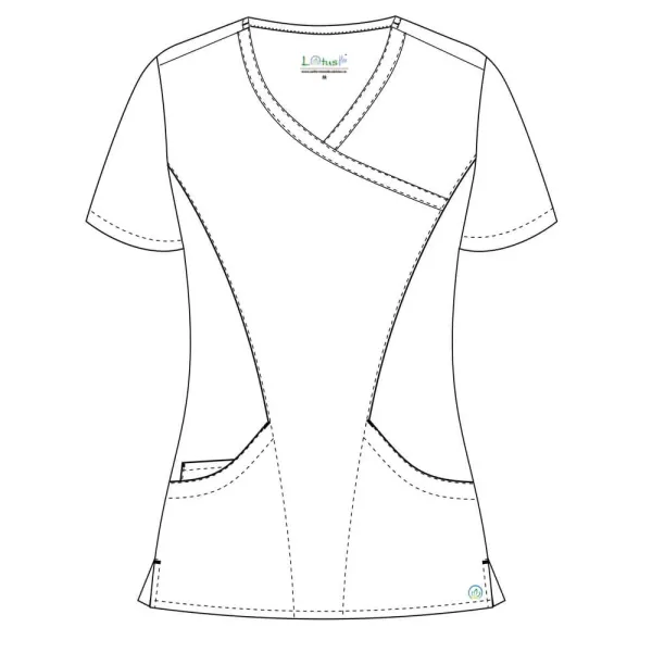 Costum medical Lotus Flex, stretch, rosu/negru, TRS-NP13 TRS-SP4-V3