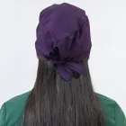 Boneta medicala stretch Lotus Flex, visiniu, CVC-HN3