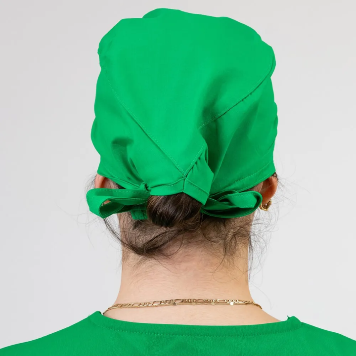 Boneta medicala stretch Lotus Flex, verde chirurgical, CVC-HN3 - imagine 4