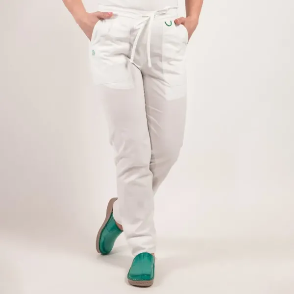 Costum medical Lotus Flex, stretch, alb, CVC-NP4 CVC-SP2
