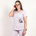 Costum medical Lotus Flex, stretch, mov deschis, CVC-NP4 CVC-SP2