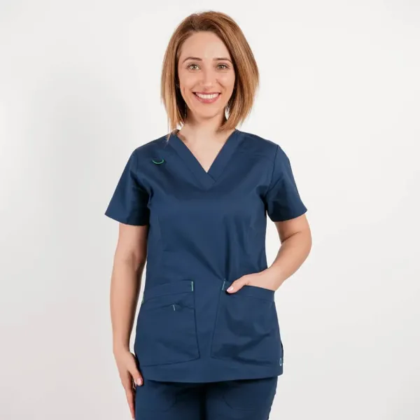 Costum medical Lotus Flex, stretch, bleumarin, CVC-NP1 CVC-SP2