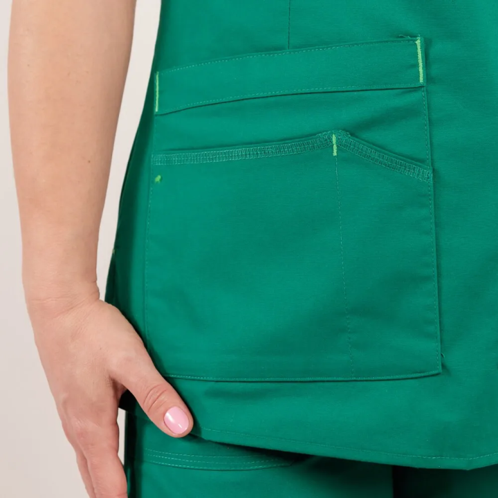 Costum medical Lotus Flex, stretch, verde hunter, CVC-NP1 CVC-SP2 - imagine 8