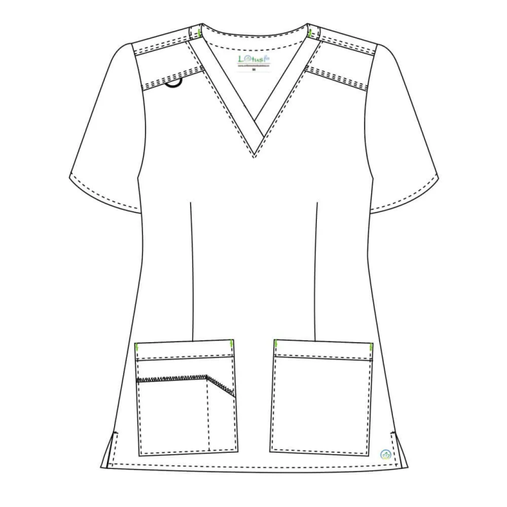 Costum medical Lotus Flex, stretch, verde hunter, CVC-NP1 CVC-SP2 - imagine 14